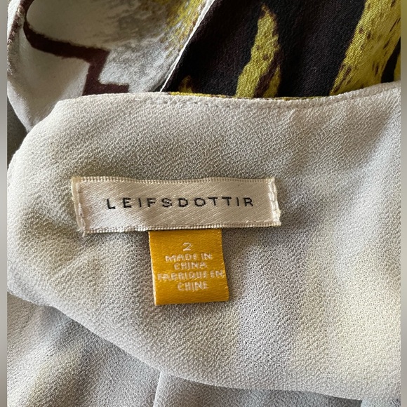 Anthropologie Leifsdottir Butterfly Silk Swing Dress - Picture 6 of 7